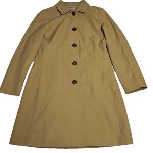 Cinzia Rocco Icons Cotton Blend Lightweight Coat In Camel/Tan Size: 6